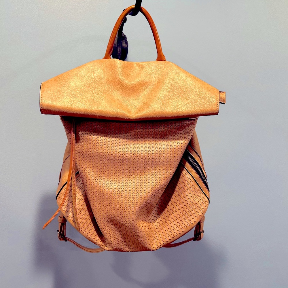Tan Backpack Purse